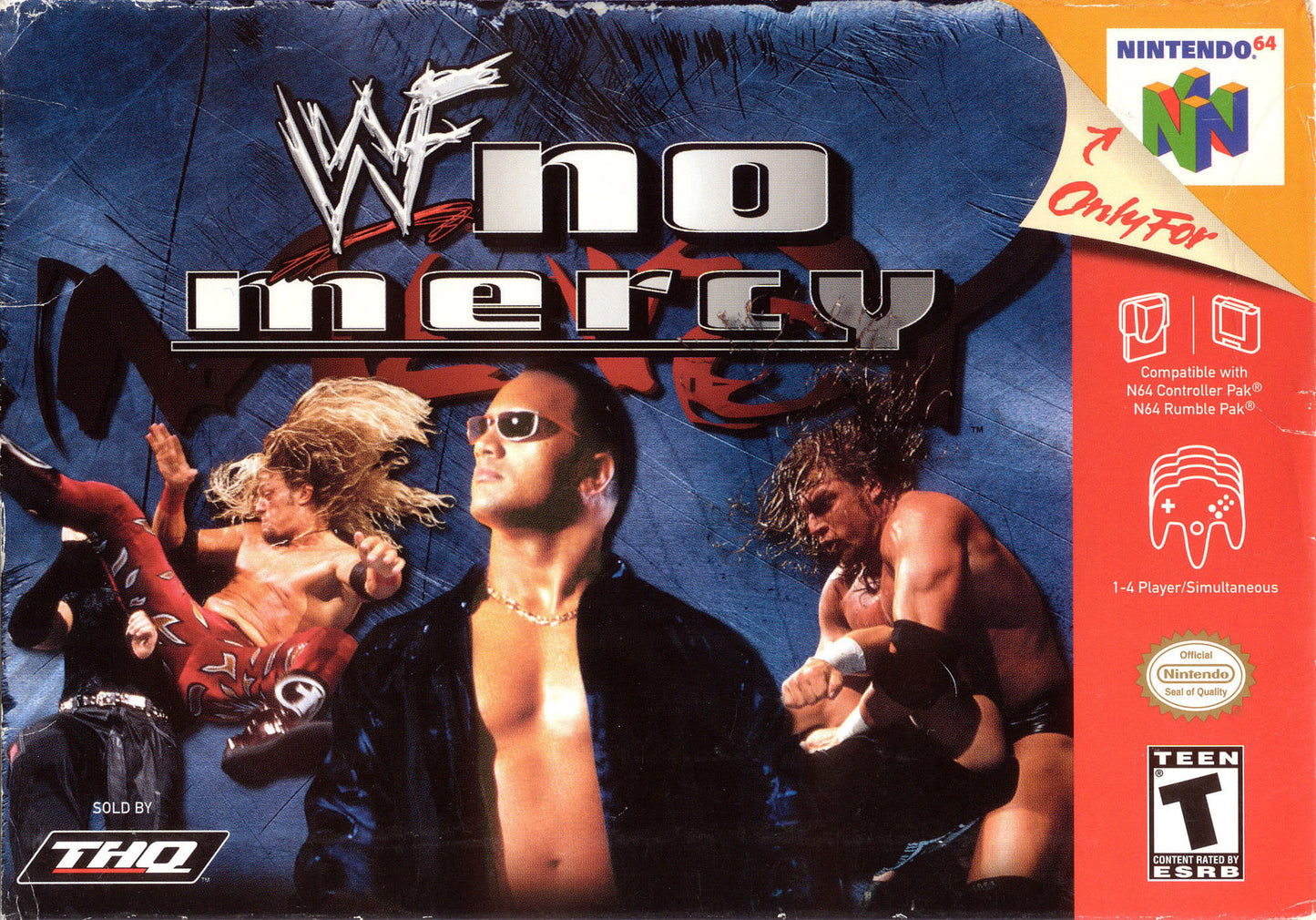WWF NO MERCY - N64 (W/BOX & MANUAL)