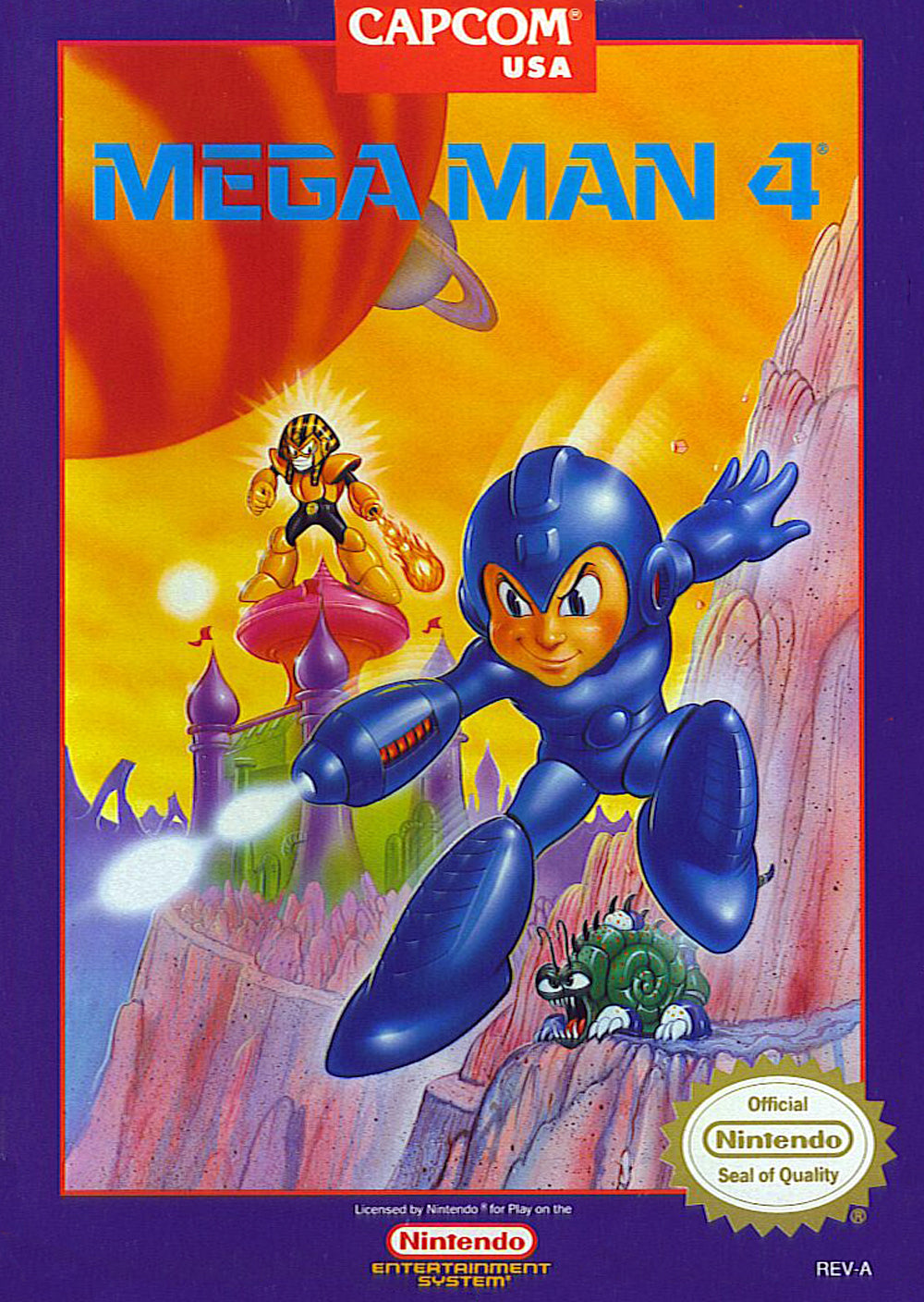 MEGA MAN 4 - NES (W/BOX & MANUAL)