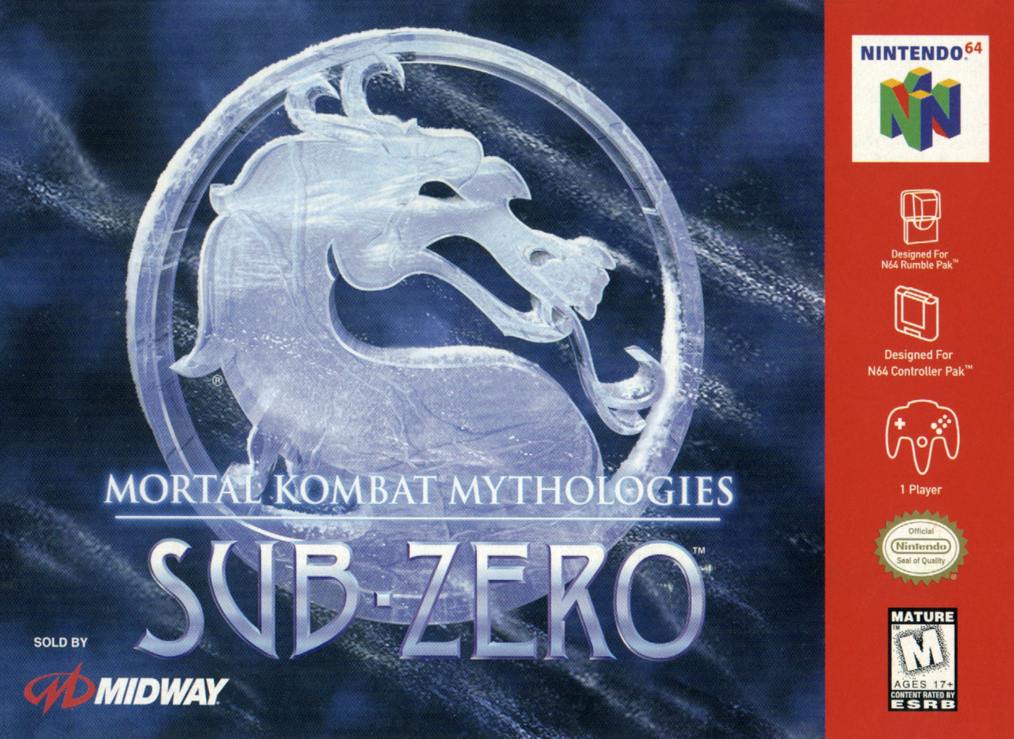 MORTAL KOMBAT MYTHOLOGIES: SUB-ZERO - N64 (W/BOX & MANUAL)