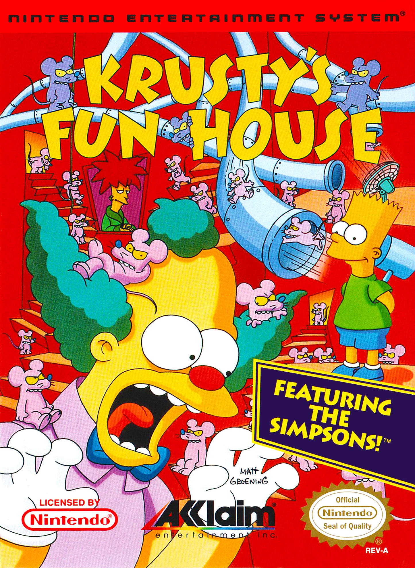 KRUSTY'S FUN HOUSE - NES (W/BOX)