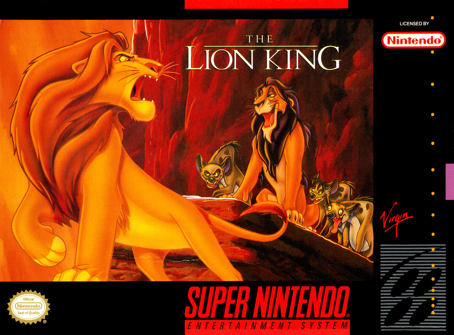 LION KING - SNES (W/BOX & MANUAL)