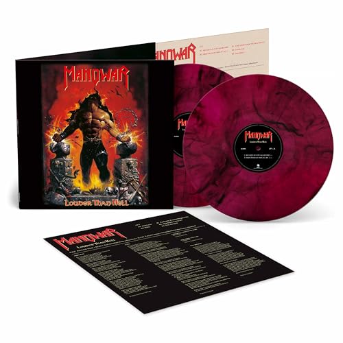 MANOWAR - LOUDER THAN HELL (2LP BROKEN BLACK & RED VINYL)