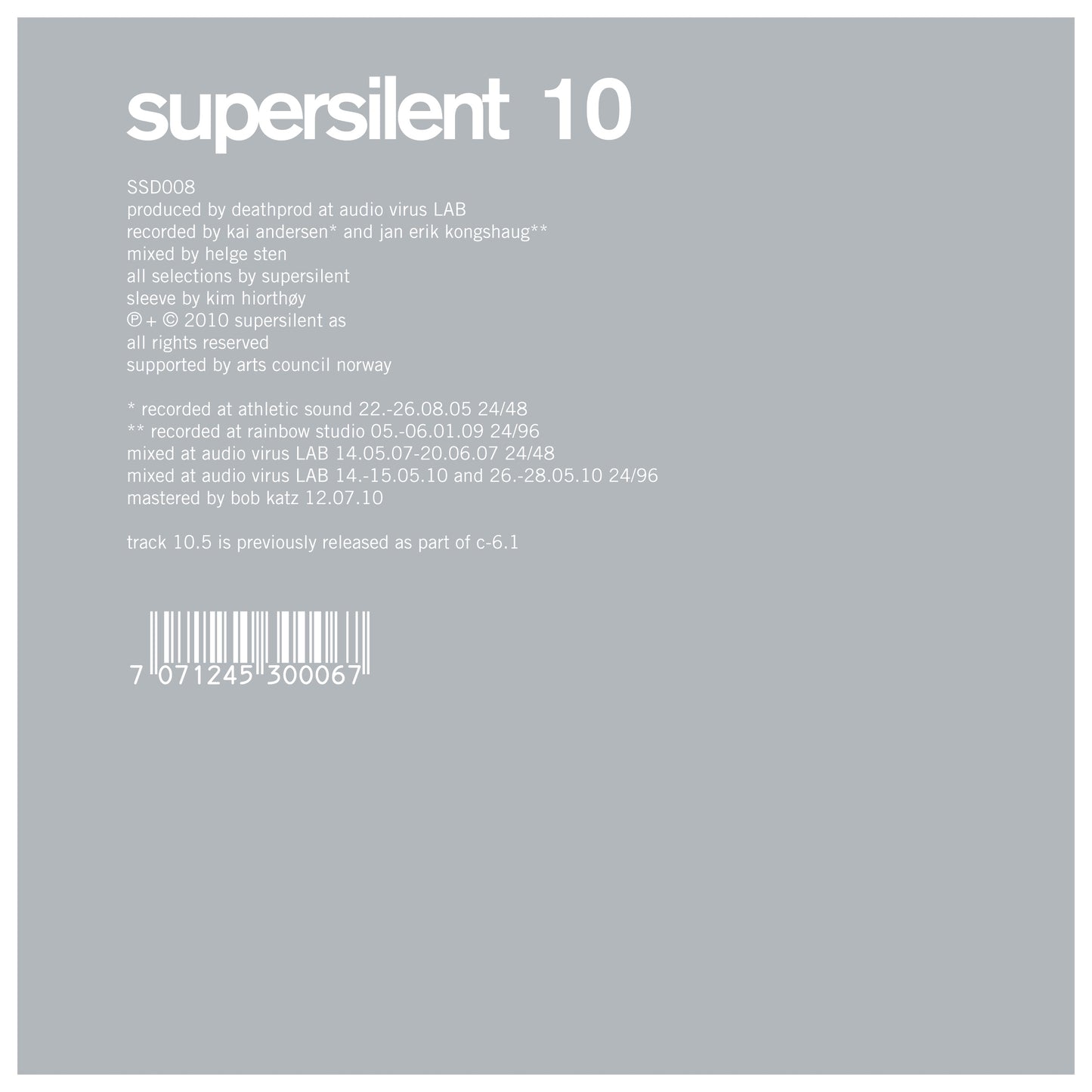 SUPERSILENT - 10