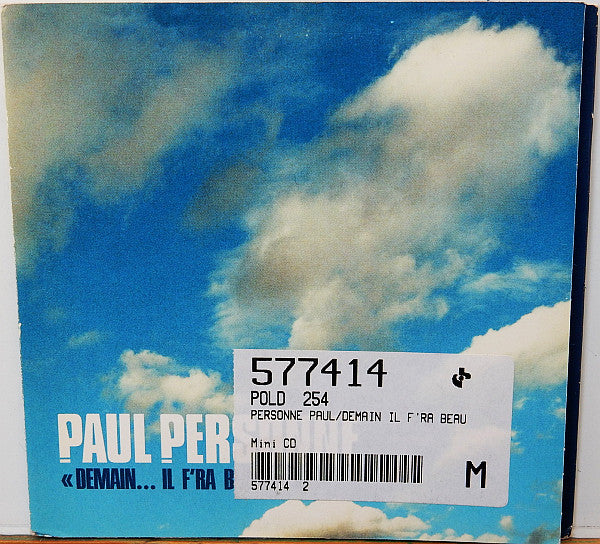 PERSONNE, PAUL - DEMAIN IL F'RA BEAU
