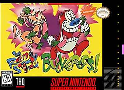 REN & STIMPY SHOW: BUCKEROOS - SNES (W/BOX & MANUAL)