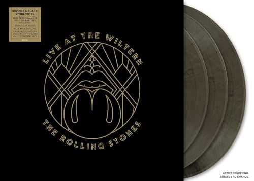 THE ROLLING STONES - LIVE AT THE WILTERN - BRONZE & BLACK SWIRL COLORED VINYL