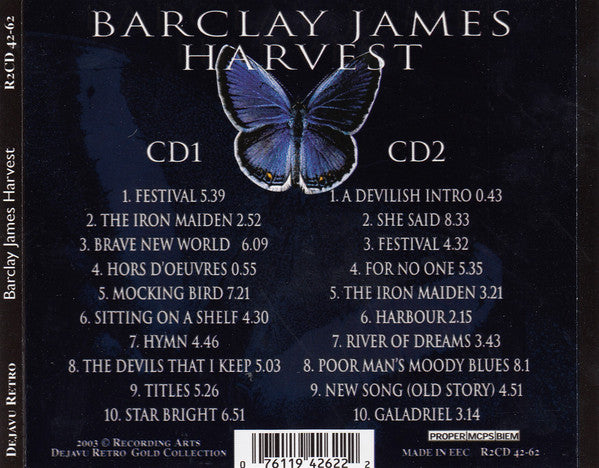 BARCLAY JAMES HARVEST - GOLD