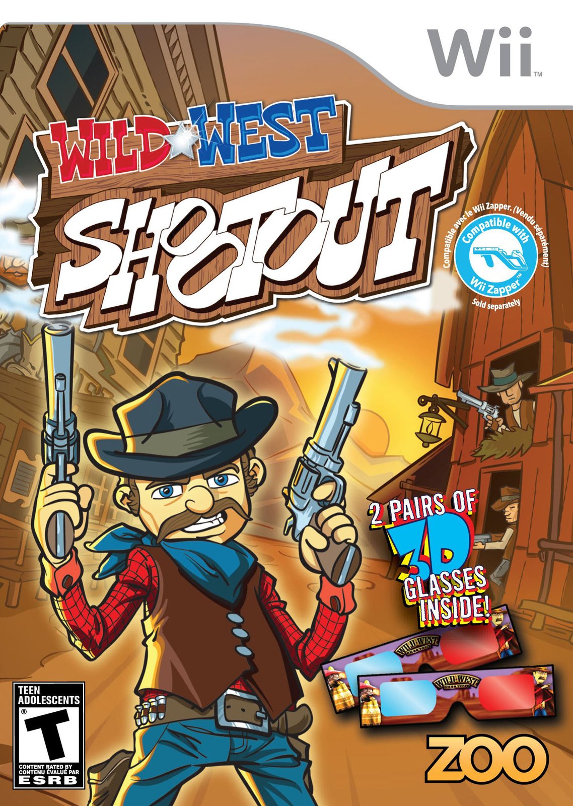 WILD WEST SHOOTOUT (WITH GUN) - WII