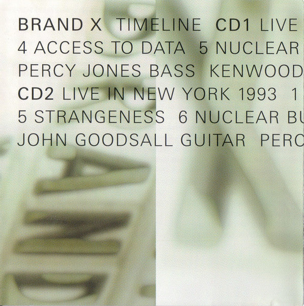 BRAND X - TIMELINE (2CD)