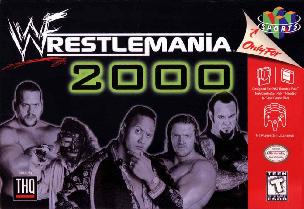 WWF WRESTLEMANIA 2000 - N64 (W/BOX)