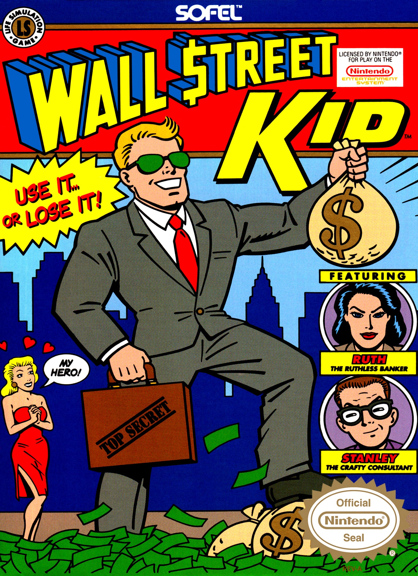 WALL STREET KID - NES (W/BOX & MANUAL)