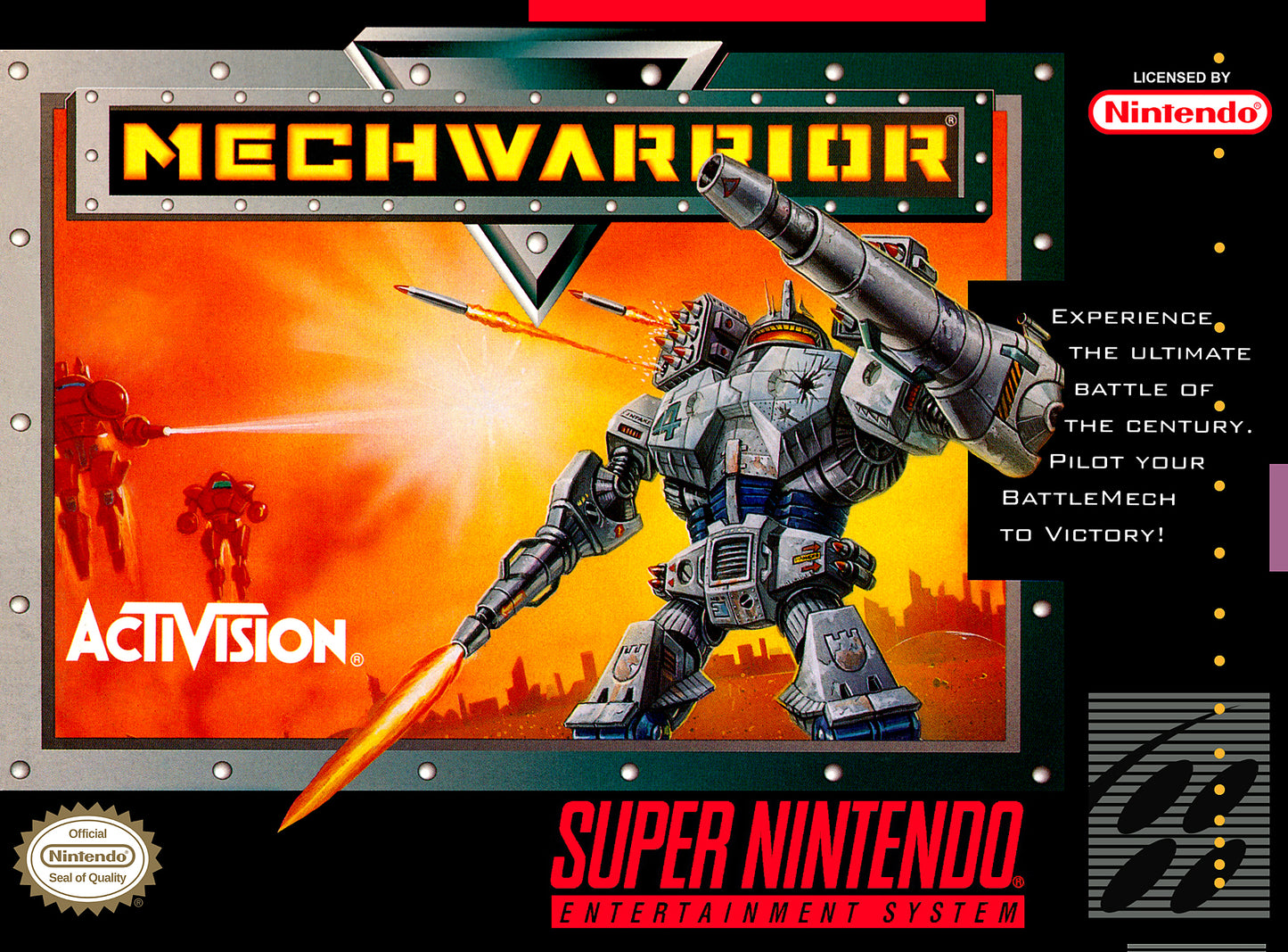 MECHWARRIOR 3050 - SNES (W/BOX & MANUAL)