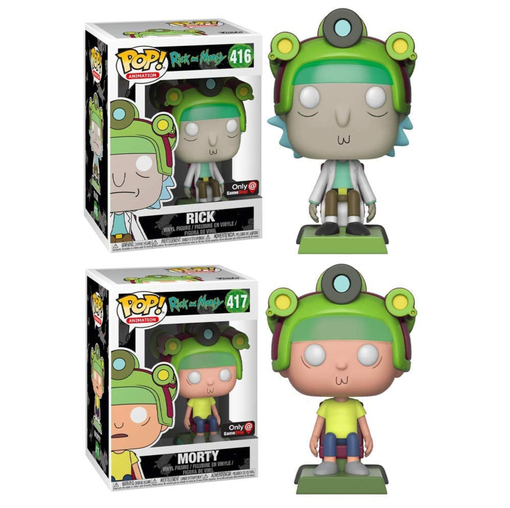 RICK & MORTY: RICK #416 & MORTY #417 - FUNKO POP!-SET OF 2-EXCLUSIVE
