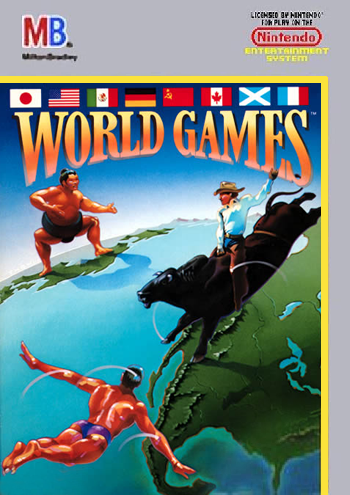 WORLD GAMES - NES (W/BOX & MANUAL)