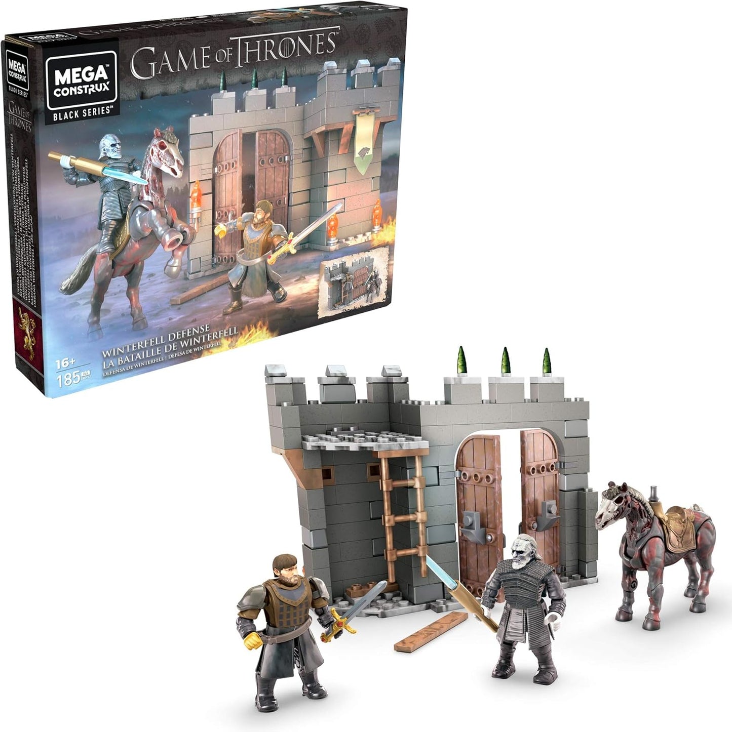 GAME OF THRONES: WINTERFELL DEFENSE (185 PCS) - MEGA CONSTRUX-BLACK SERIES
