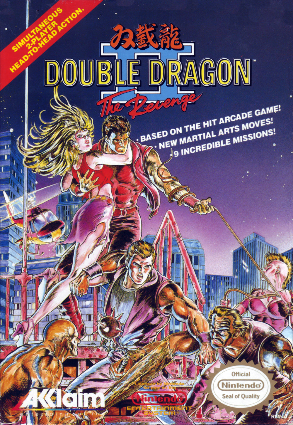 DOUBLE DRAGON III: THE ARCADE GAME - NES (W/BOX)