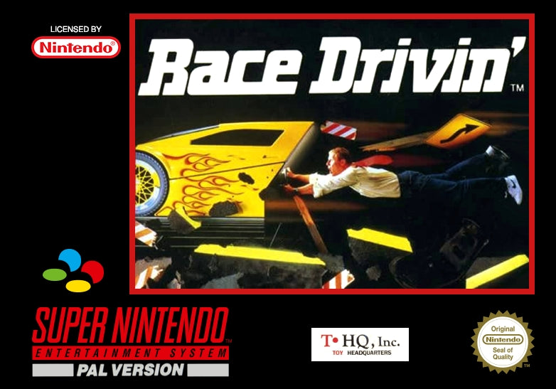 RACE DRIVIN - SNES (W/BOX & MANUAL)