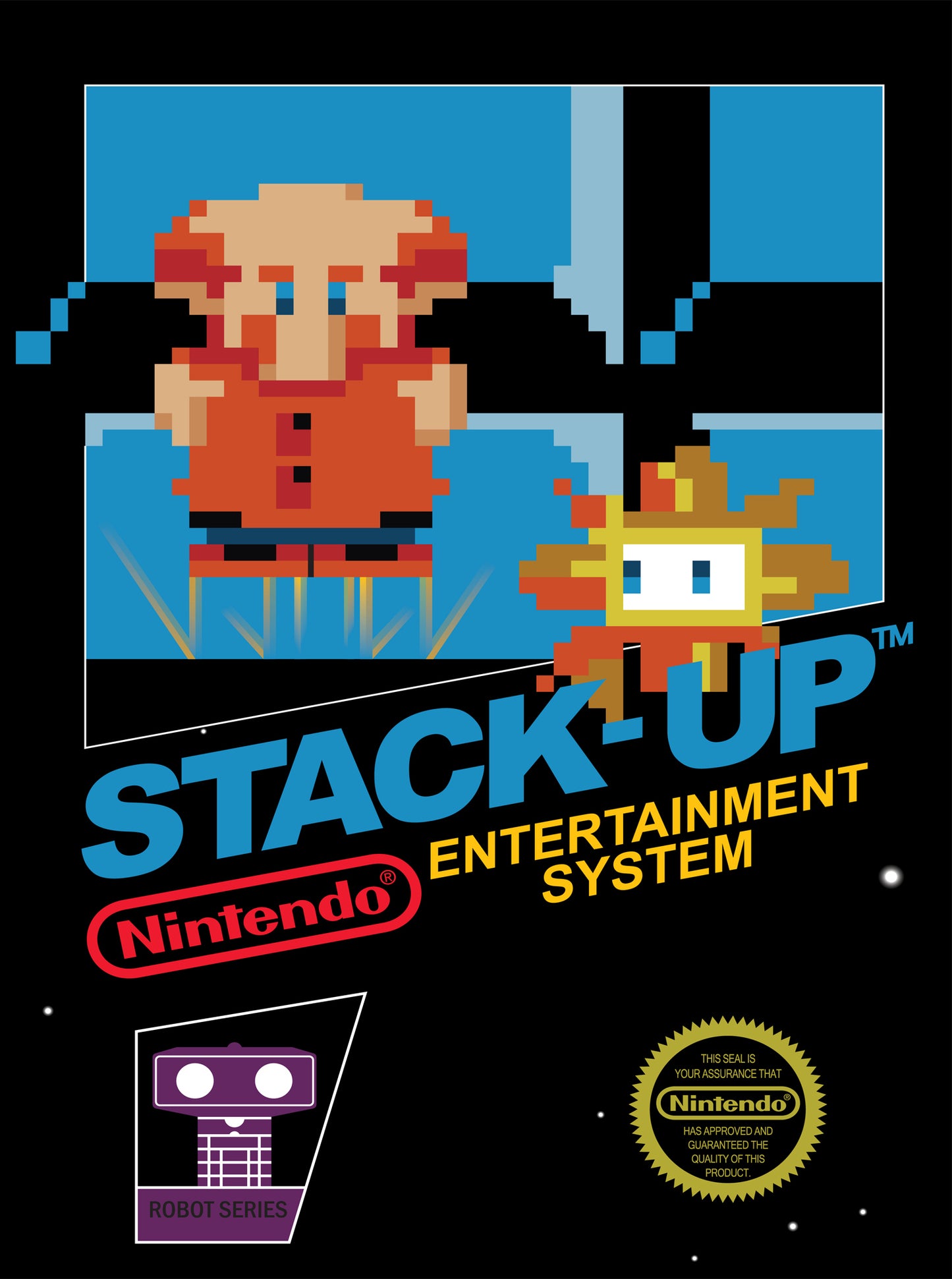 STACK UP - NES (W/BOX & MANUAL)