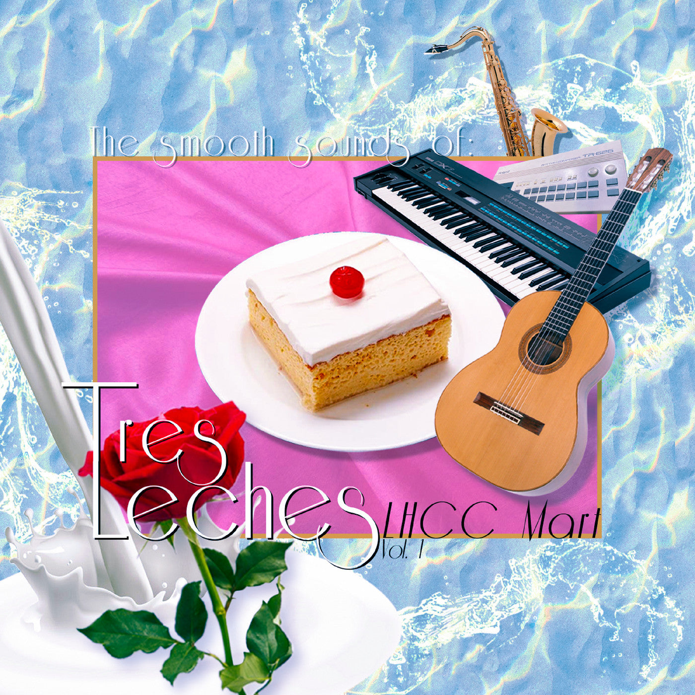 TRES LECHES - THE SMOOTH SOUNDS OF TRES LECHES, LHCC MART VOL. 1 ("TRES LECHES SWIRL" CREAM / WHITE MARBLE VINYL)