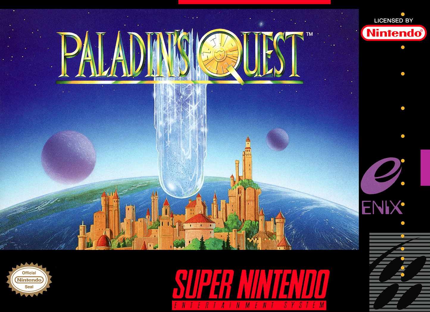 PALADIN'S QUEST - SNES (W/BOX & MANUAL)