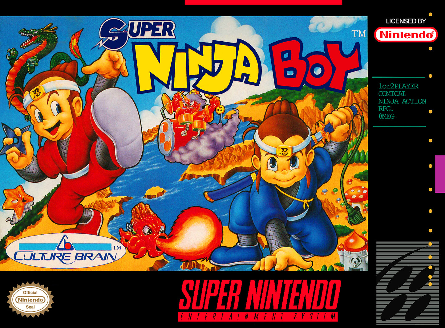 SUPER NINJA BOY - SNES (W/BOX)