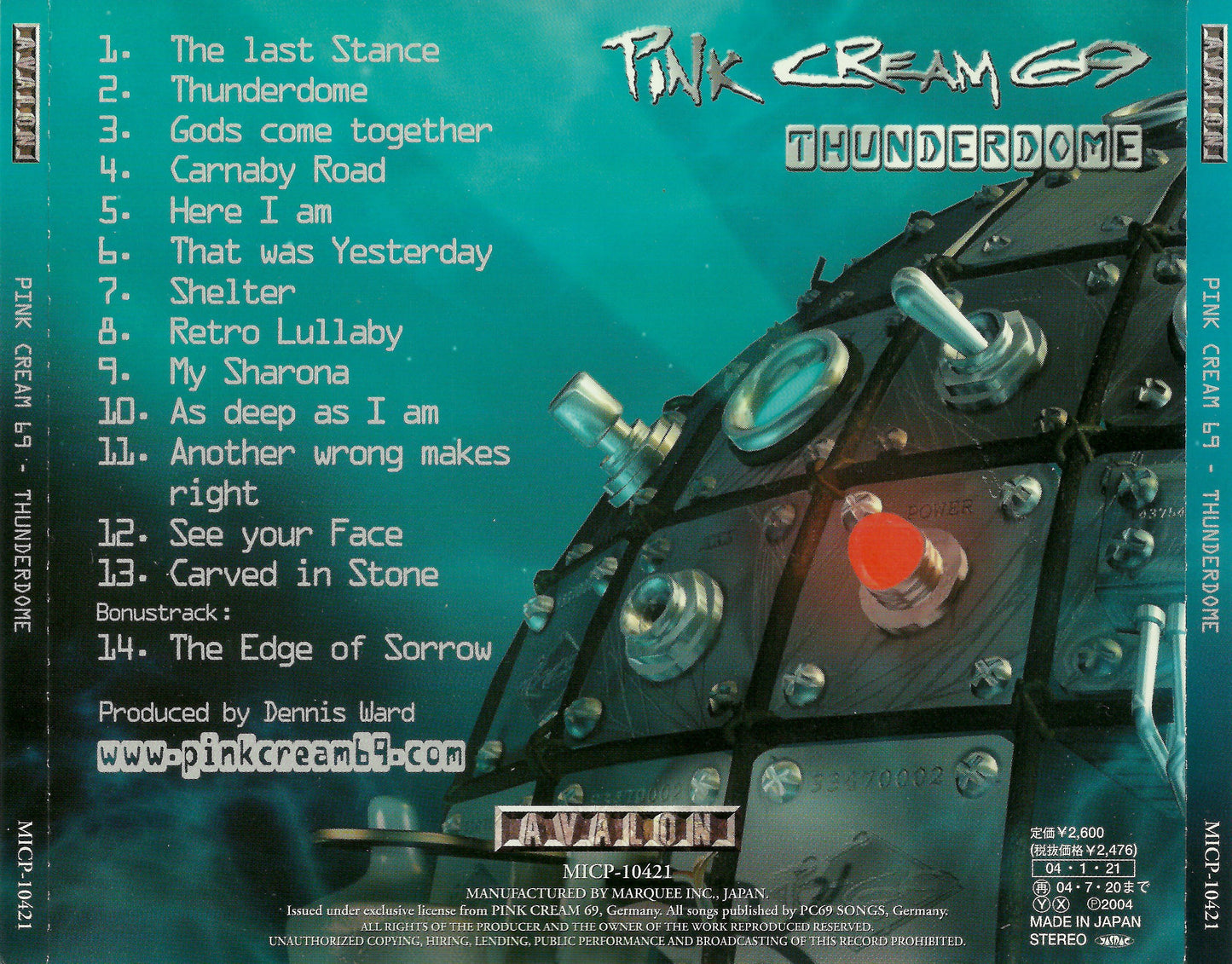 PINK CREAM 69 - THUNDERDOME
