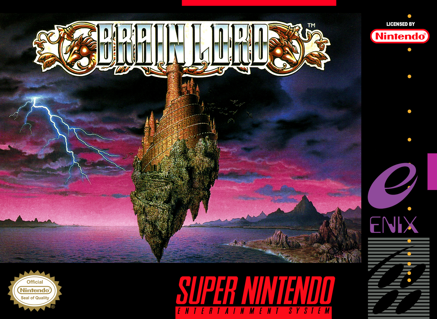 BRAIN LORD - SNES (W/BOX & MANUAL)