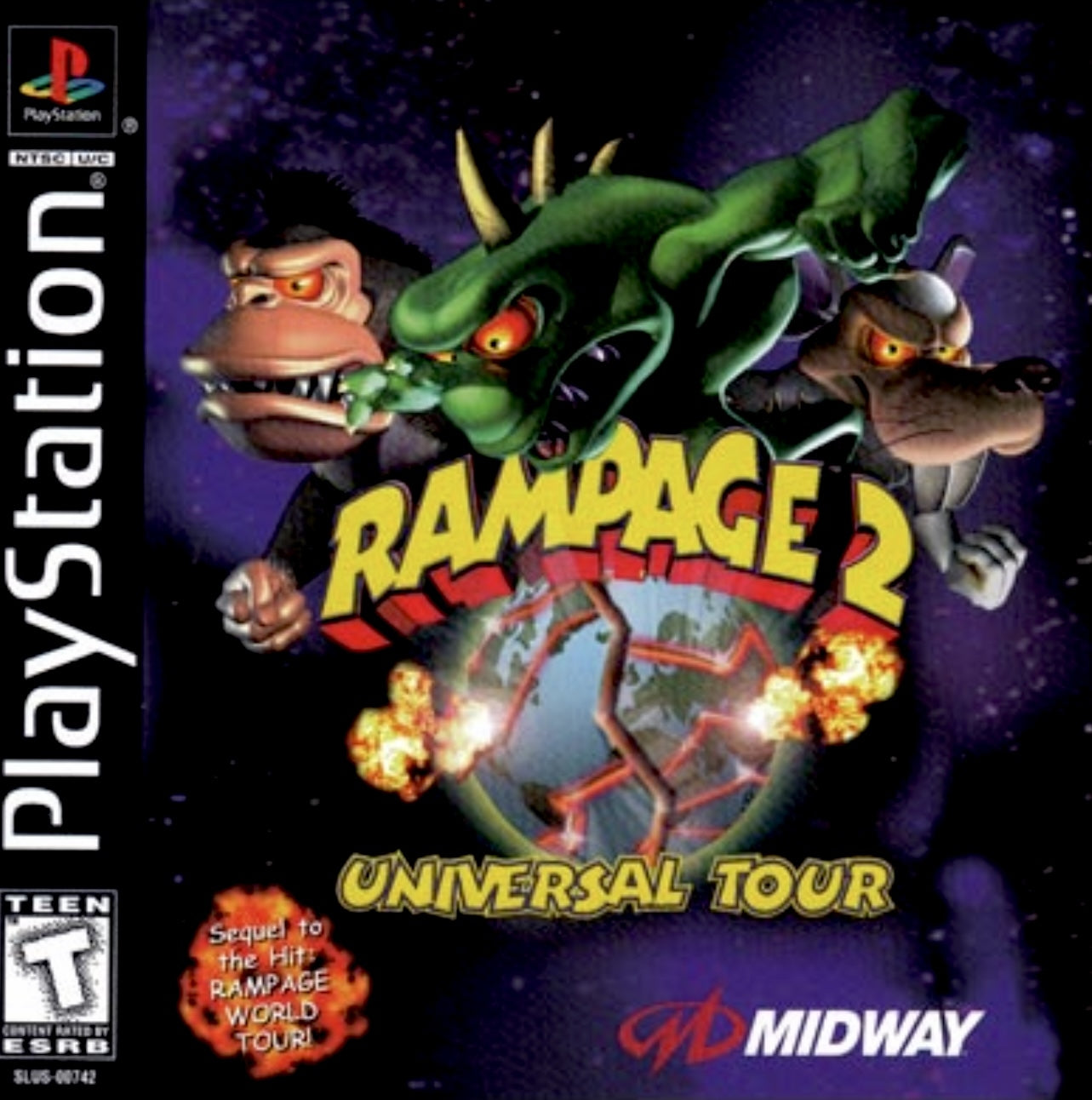 RAMPAGE 2: UNIVERSAL TOUR - PS1