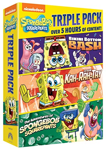 SPONGEBOB SQUAREPANTS TRIPLE PACK: BIKINI BOTTOM BASH/EXTREME KAH-RAH-TAY/ADVENTURES