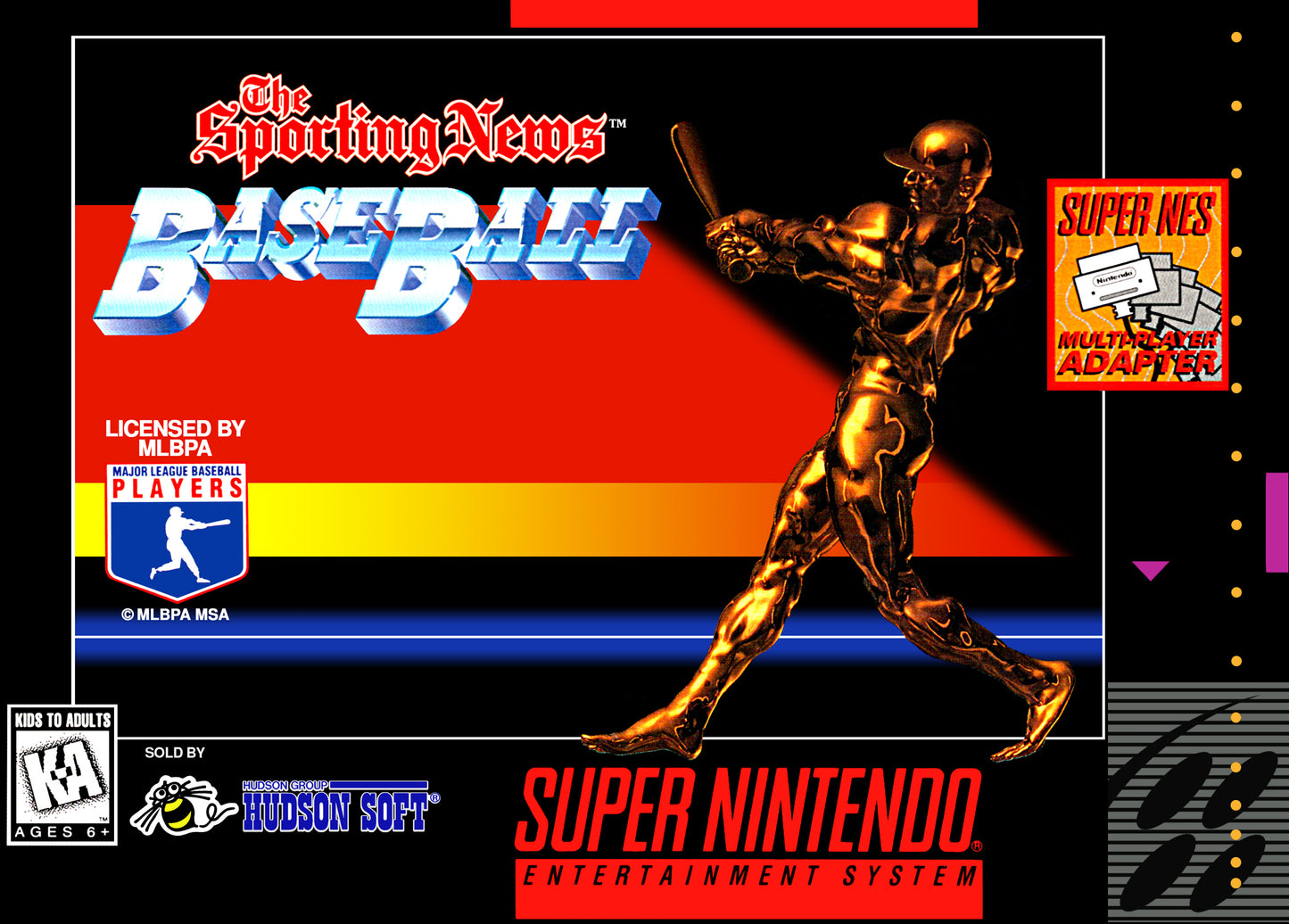 SPORTING NEWS BASEBALL - SNES (W/BOX)