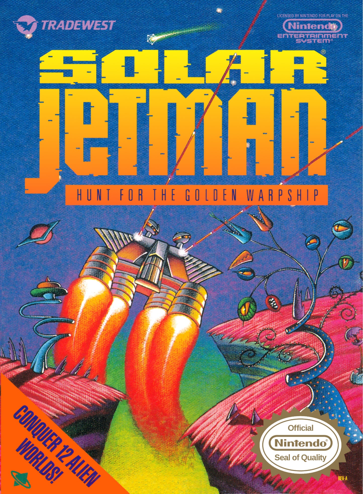 SOLAR JETMAN - NES (W/BOX & MANUAL)