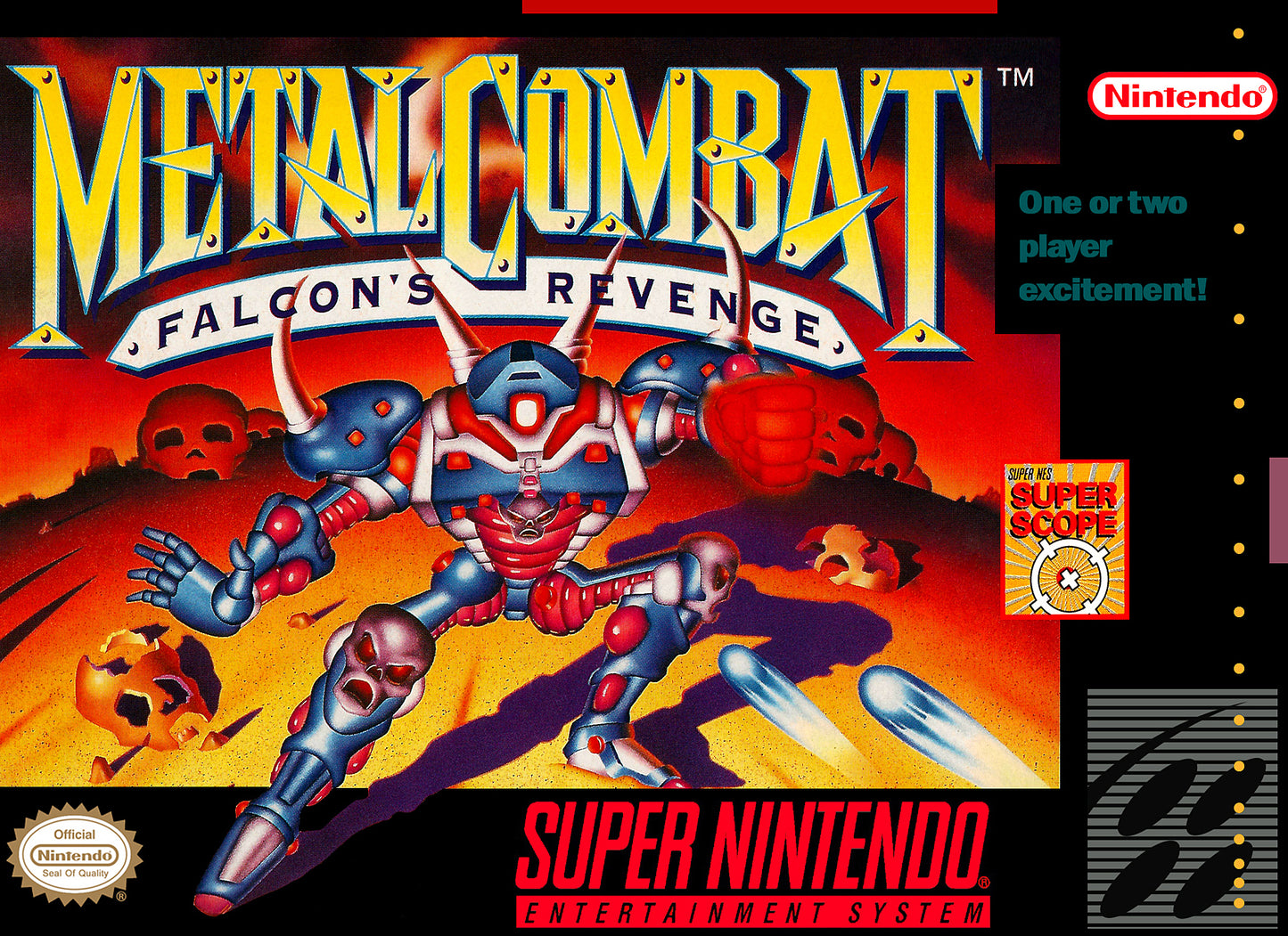 METAL COMBAT - SNES (W/BOX & MANUAL)