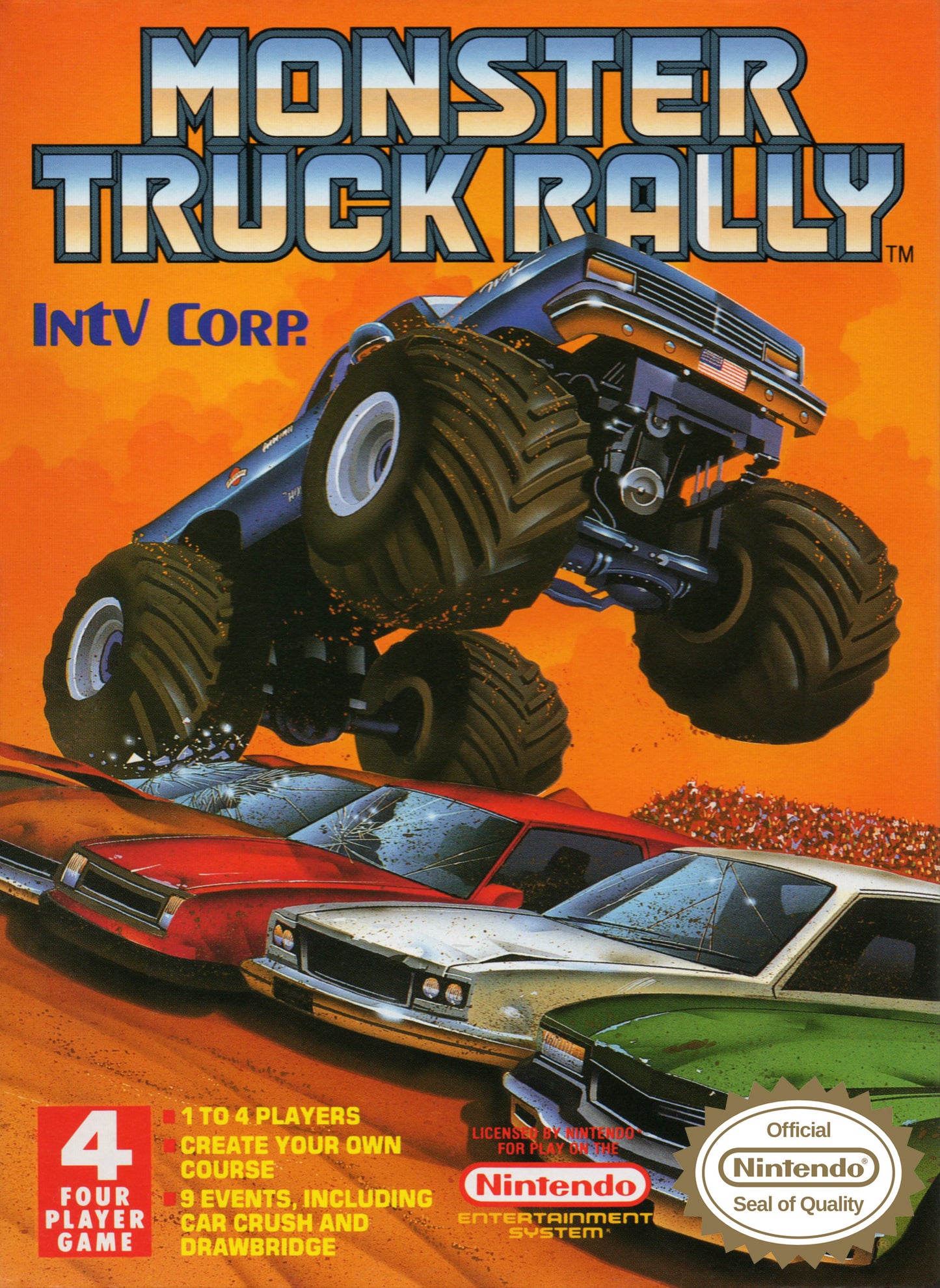 MONSTER TRUCK RALLY - NES (W/BOX & MANUAL)