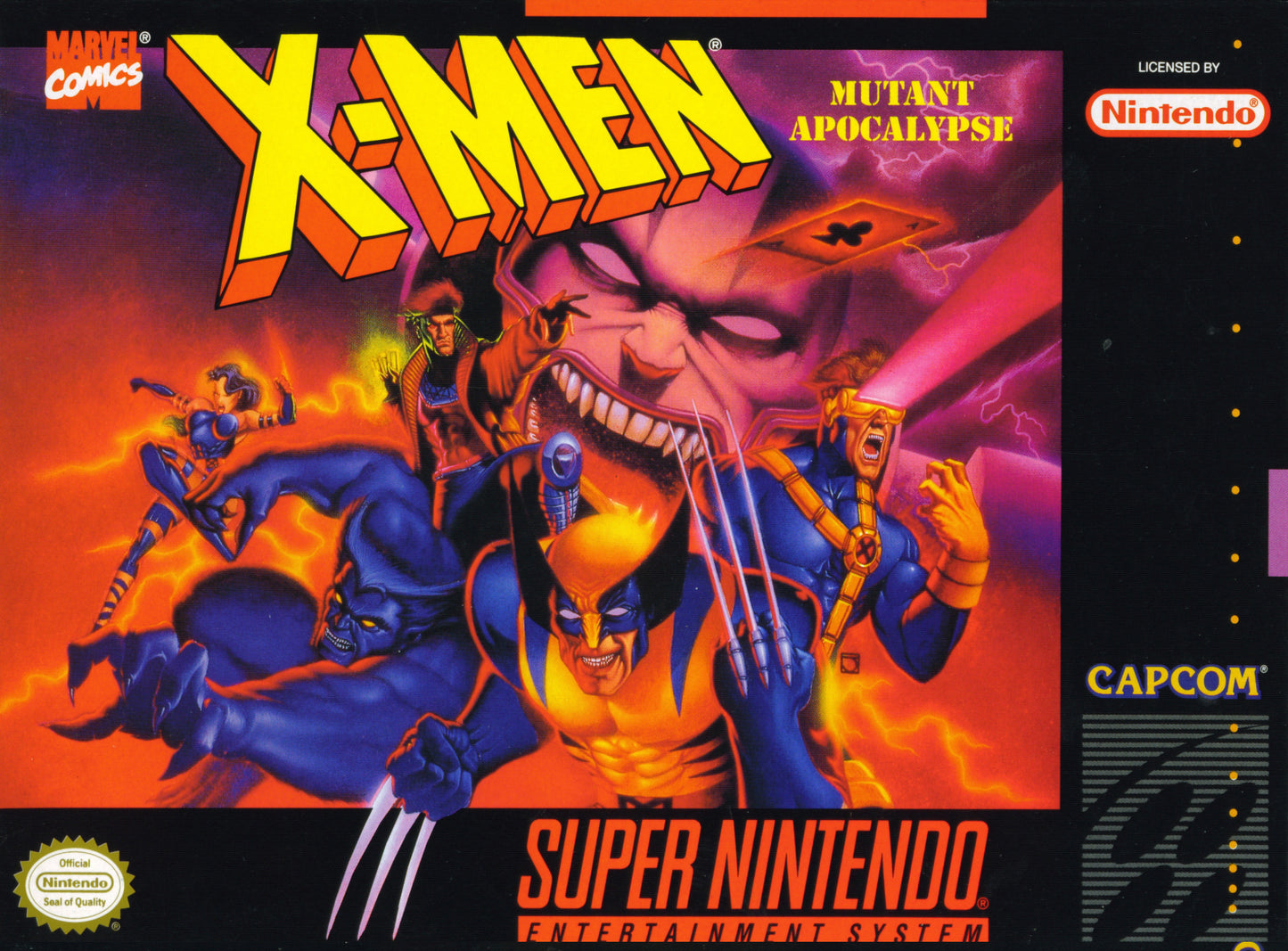 X-MEN: MUTANT APOCALYPSE - SNES (W/BOX & MANUAL)