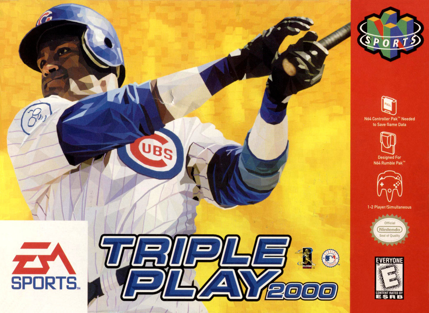 TRIPLE PLAY 2000 - N64 (W/BOX & MANUAL)