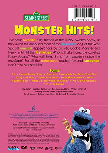 SESAME STREET - DVD-MONSTER HITS!