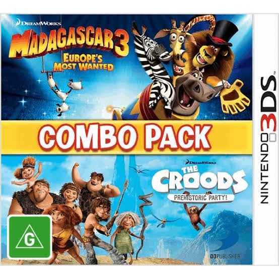 MADAGASCAR 3/CROODS COMBO PACK - 3DS