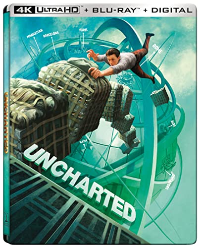 UNCHARTED - BLU-4K-2021-TOM HOLLAND-STEELBOOK