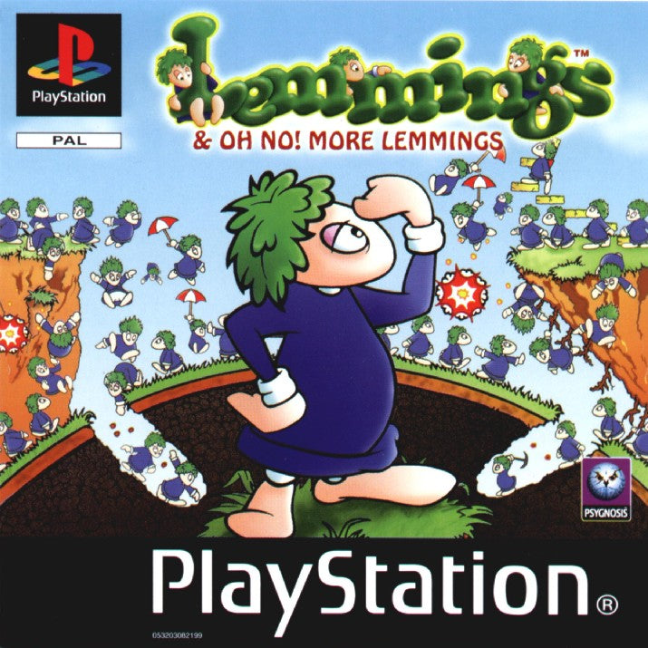 LEMMINGS & OH NO MORE LEMMINGS - PS1