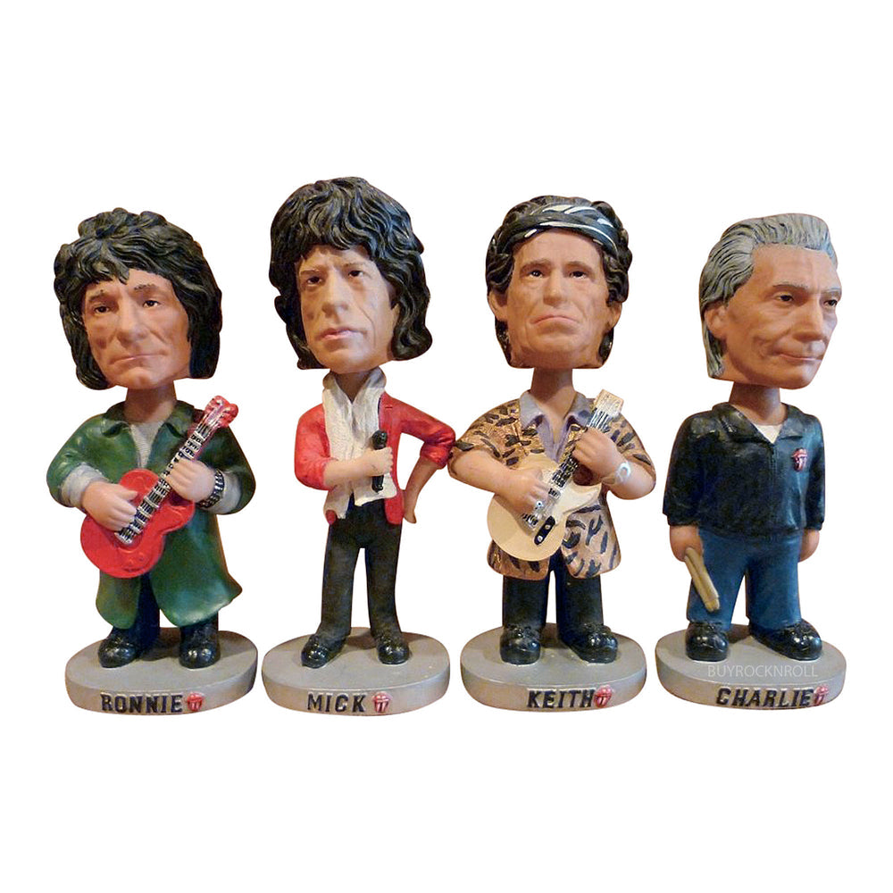 ROLLING STONES: KEITH/MICK/RONNIE/CHARLIE (SET OF 4) - BOBBLE
