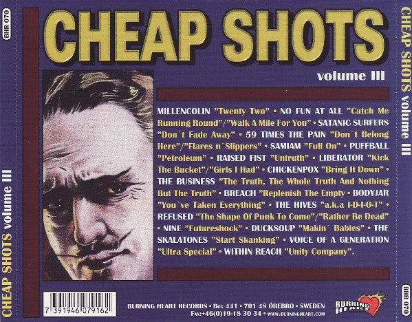 Cheap Shots - Vol. 3 -Cheap Shots (CD)