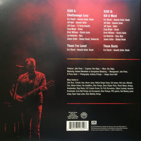 Eric Church - On The Rocks: Live & (Mostly) Unplugged (Sealed) (Used LP)