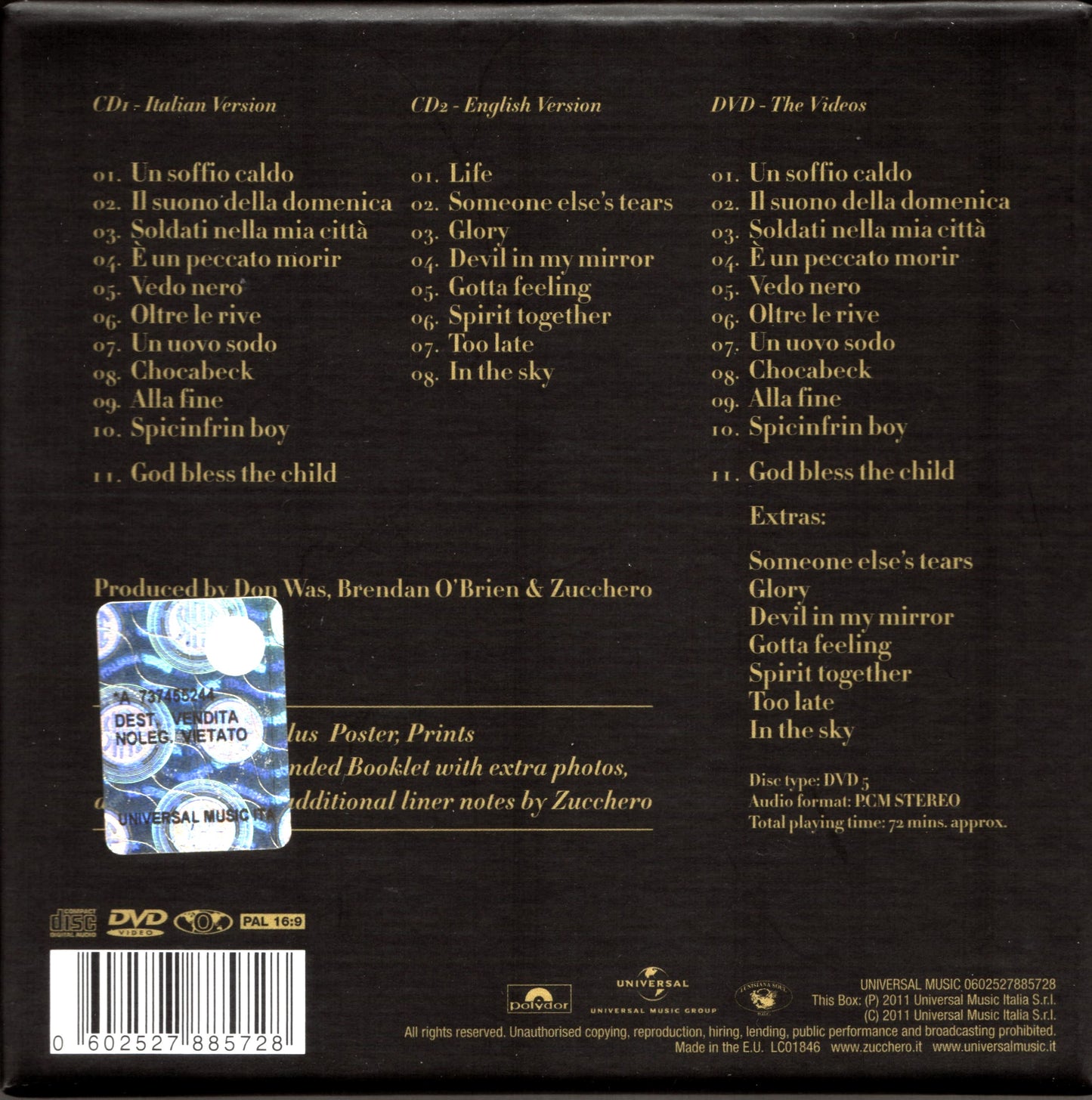 ZUCCHERO - CHOCABECK