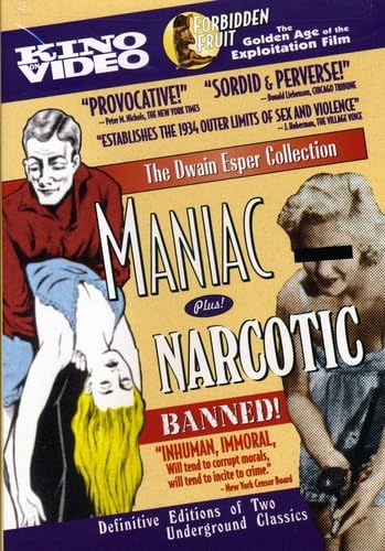 MANIAC & NARCOTIC - DVD-DWAIN ESPER COLLECTION-KINO VIDEO