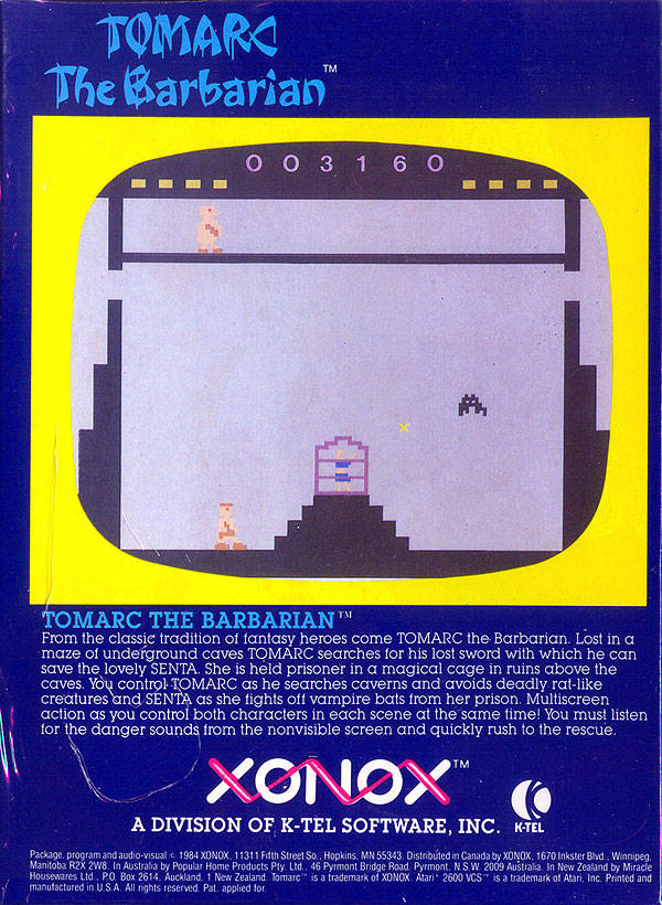 TOMARC THE BARBARIAN - COLECO