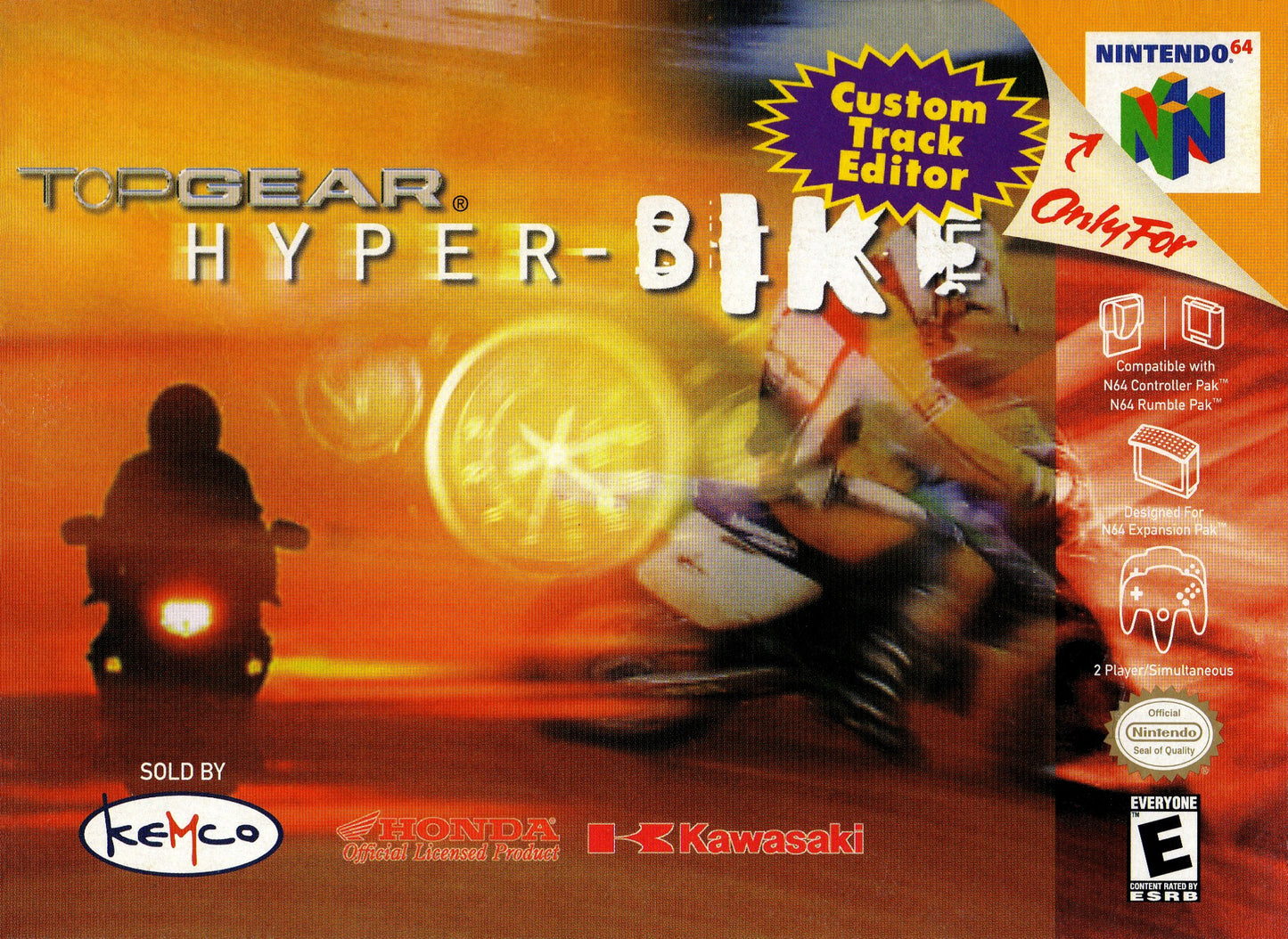 TOP GEAR HYPER-BIKE - N64 (W/BOX & MANUAL)