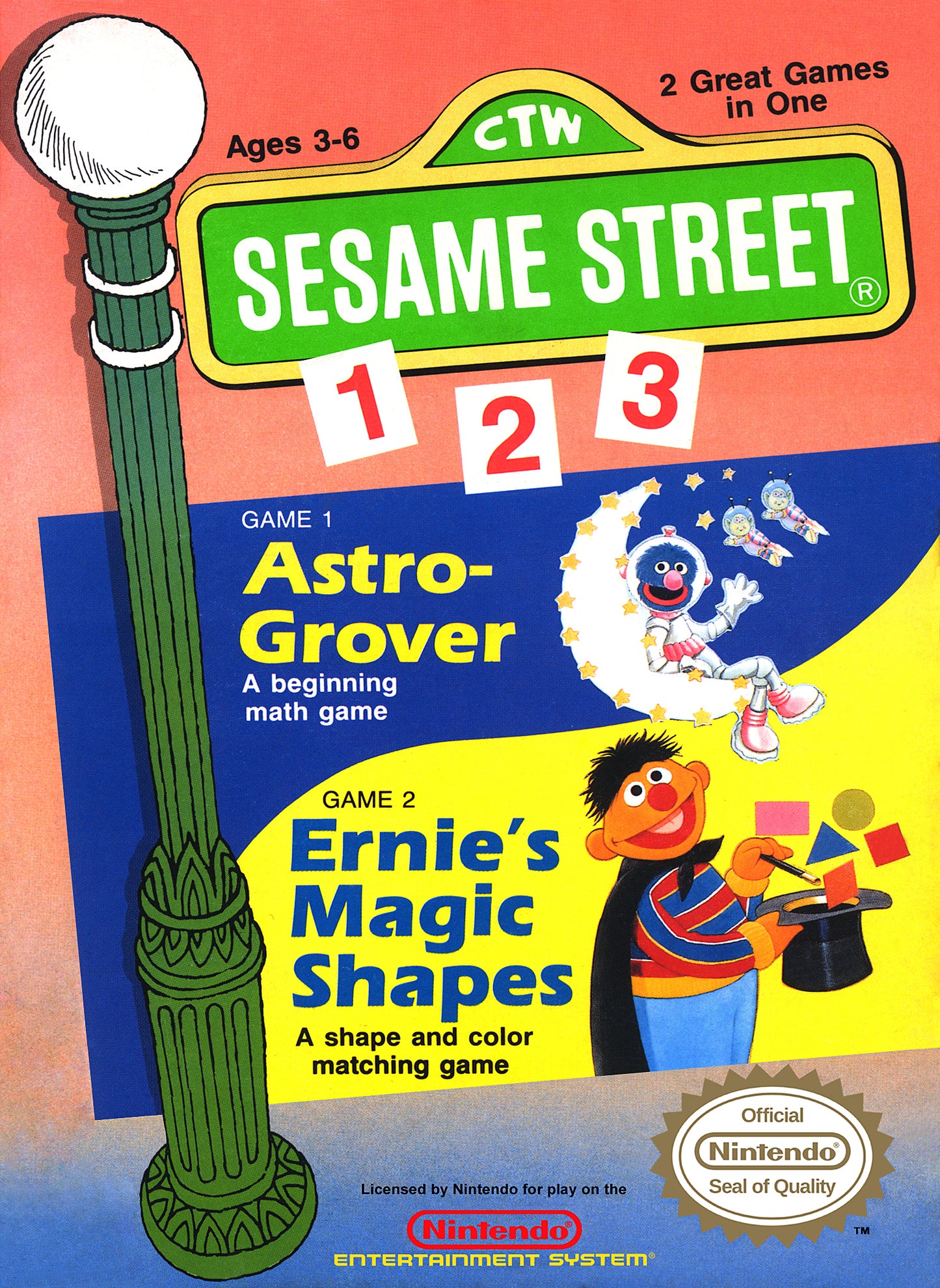 SESAME STREET 123 - NES (W/BOX)
