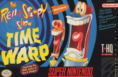 REN & STIMPY SHOW: TIME WARP - SNES (W/BOX)