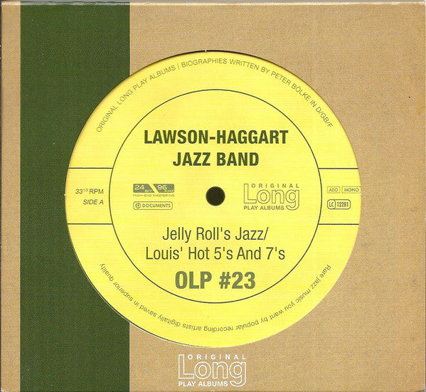 LAWSON-HAGGART JAZZ BAND - JELLY ROLL'S JAZZ/LOUIS HOT 5S
