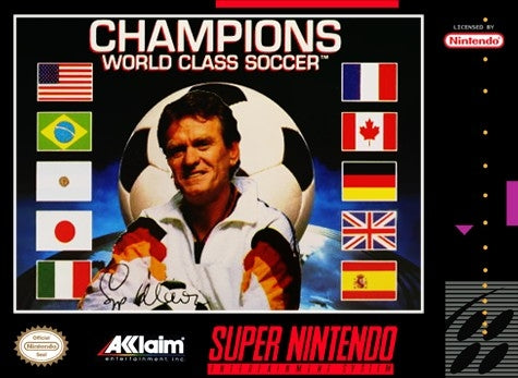 CHAMPIONS WORLD CLASS SOCCER - SNES (W/BOX & MANUAL)